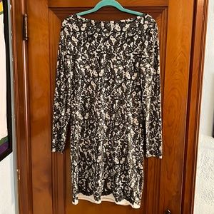 Michael Kors Long Sleeve Midi Dress